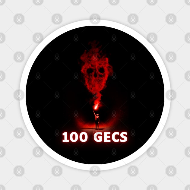 100 gecs flame on Magnet by pesidsg